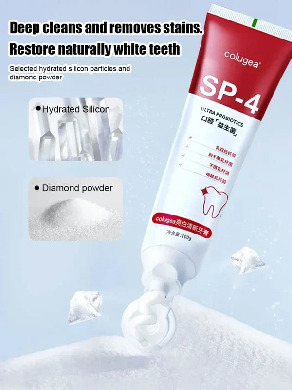 Intense teeth whitening toothpaste